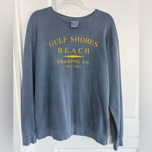Vintage Blue and Yellow Crewneck Sweater